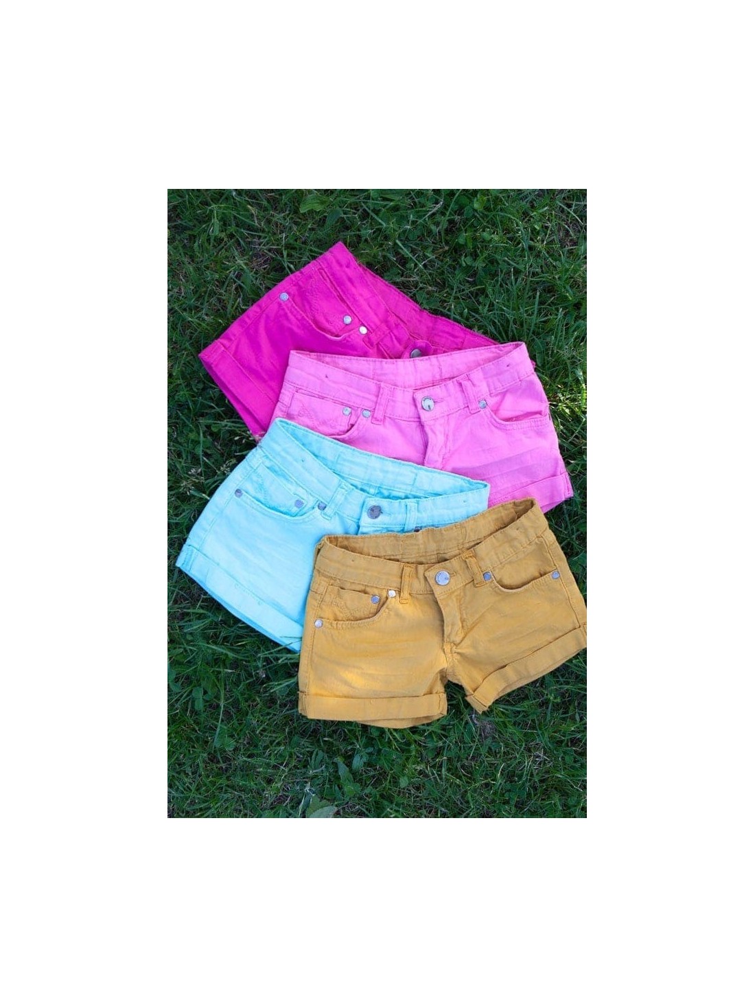 Pink girls\' shorts DZ6015 - Online store - Boutique